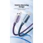 Toocki iPhone Lightning 2.4A 12W kábel 1m lila (TXCL-SJ05)