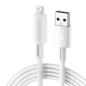   Toocki iPhone Lightning 2.4A 12W kábel 1m fehér (TXCL-YT02)
