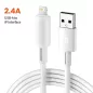  Toocki iPhone Lightning 2.4A 12W kábel 1m fehér (TXCL-YT02)