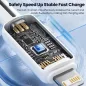   Toocki iPhone Lightning 2.4A 12W kábel 1m fehér (TXCL-YT02)