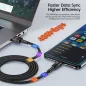 Toocki USB A - USB C 100W 6A kábel 2m fekete (TXCT-HYA01)
