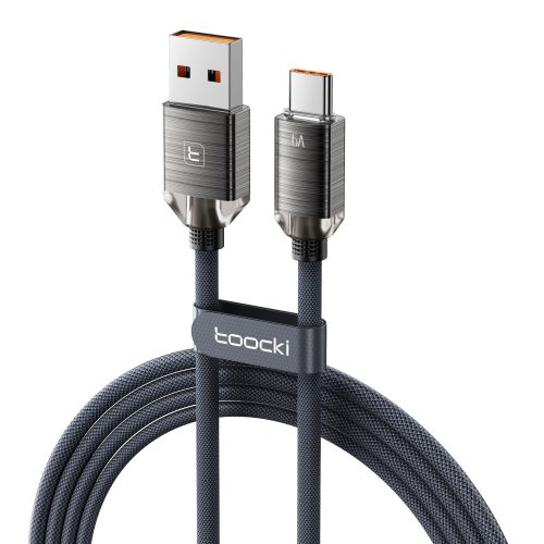 Toocki USB A - USB C 66W 6A kábel 1m szürke (TXCT-SJ01)