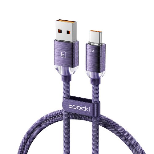 Toocki USB A - USB C 66W 6A kábel 1m lila (TXCT-SJ05)