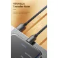 Toocki USB A - USB C 66W 6A kábel 2m szürke (TXCT-SJ01)