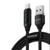 Toocki USB A - USB-C 66W 6A kábel digitális kijelzővel 1m (TXCT-XY01)