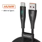  Toocki USB-A - USB-C gyorstöltő kábel kijelzővel 66W 2m fekete (TXCT-XY2A01)