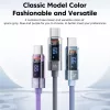 Toocki USB A - USB C 66W 6A kábel digitális kijelzővel 1m (TXCT-ZX0G)