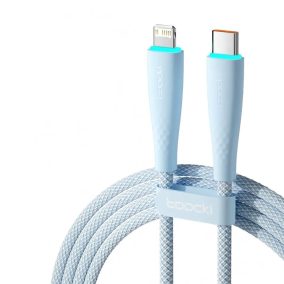   Toocki USB C - Lightning PD 20W kábel 1m kékes fehér (TXCTL-BMH03)