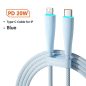 Toocki USB C - Lightning PD 20W kábel 1m kékes fehér (TXCTL-BMH03)