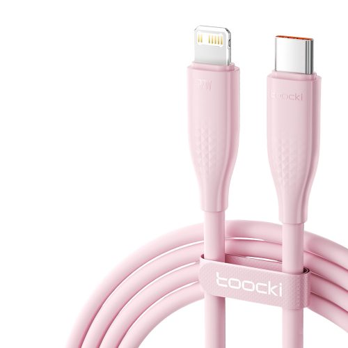 Toocki USB C - Lightning PD 27W kábel 1m pink (TXCTL-RL04M)