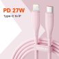 Toocki USB C - Lightning PD 27W kábel 1m pink (TXCTL-RL04M)