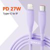 Toocki USB C - Lightning PD 27W kábel 1m lila (TXCTL-RL05M)