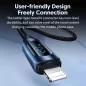   Toocki USB C - Lightning PD 20W kábel 1m digitális kijelzővel (TXCTL-XY01-20)