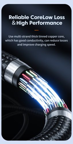 Toocki USB C - Lightning PD 36W kábel 2m digitális kijelzővel (TXCTL-XYA01)