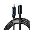 Toocki USB C - Lightning PD 20W kábel 2m digitális kijelzővel (TXCTL-XYA01)