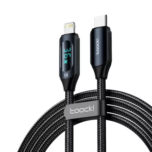 Toocki USB C - Lightning PD 20W kábel 2m digitális kijelzővel (TXCTL-XYA01)
