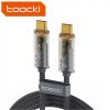 Toocki USB C 5A 100W kábel 2m fekete átlátszó (TXCTT1-JDA0G)