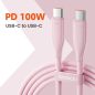 Toocki USB C 5A 100W kábel 2m pink (TXCTT1-RL05)