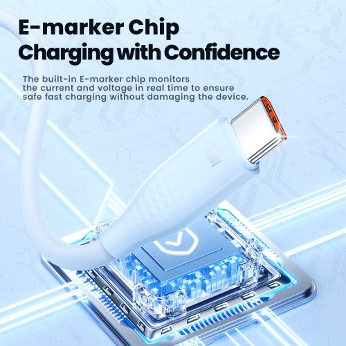 Toocki USB C 5A 100W kábel 2m pink (TXCTT1-RL05)