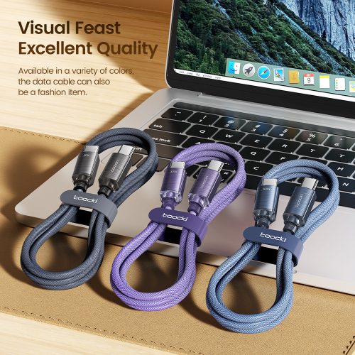 Toocki USB C 5A 100W kábel 1m lila (TXCTT1-SJ05)