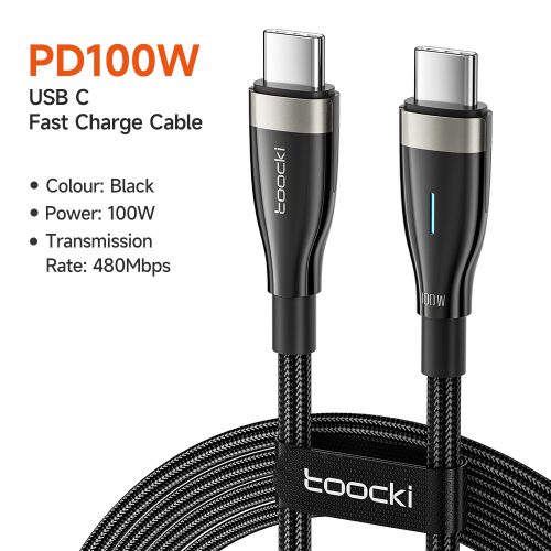 Toocki USB C 5A 100W kábel 1m (TXCTT1-SX01)