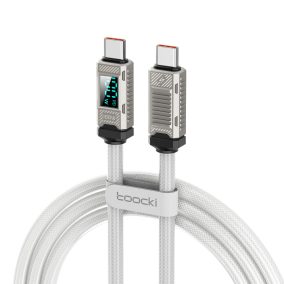   Toocki Prémium USB C 5A 100W kábel 1m digitális kijelzővel (TXCTT1-ZFZ07)