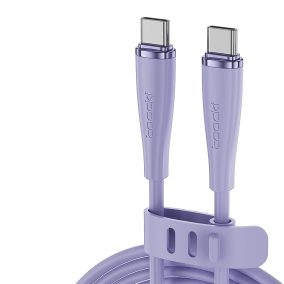 Toocki USB C 5A 60W kábel 1m lila (TXCTT2- XJ05M)