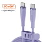 Toocki USB C 5A 60W kábel 1m lila (TXCTT2- XJ05M)