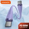 Toocki USB C 5A 60W kábel 1m lila (TXCTT2- XJ05M)