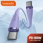 Toocki USB C 5A 60W kábel 1m lila (TXCTT2- XJ05M)