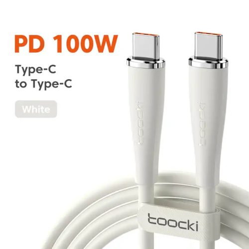 Toocki USB C 5A 60W kábel 2m fehér (TXCTT2- XJ02M)