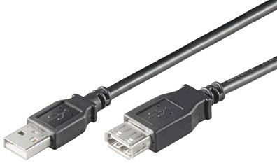 Microconnect USB 2.0 hosszabbító kábel 0.1m (USBAAF01B)