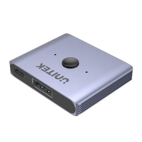 Unitek kétirányú Displayport 8K 60Hz kapcsoló 2 portos (V1609A)