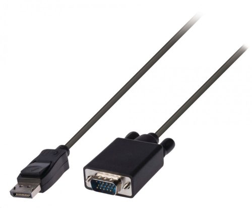 Valueline DisplayPort 1.2 - VGA átalakító kábel, 2m, fekete (VLCP37300B20)