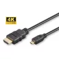   Microconnect micro HDMI 2.0 4K 60Hz kábel 3m (HDM19193V2.0D)