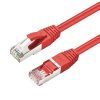 MicroConnect CAT6A S/FTP hálózati kábel 0.5m piros (MC-SFTP6A005R)