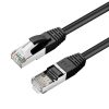 MicroConnect CAT6A S/FTP hálózati kábel 0.5m fekete (MC-SFTP6A005S)