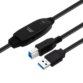 Microconnect USB 3.0 AM-BM 7m aktív kábel (USB3.0AB7B)