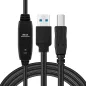Microconnect USB 3.0 AM-BM 7m aktív kábel (USB3.0AB7B)