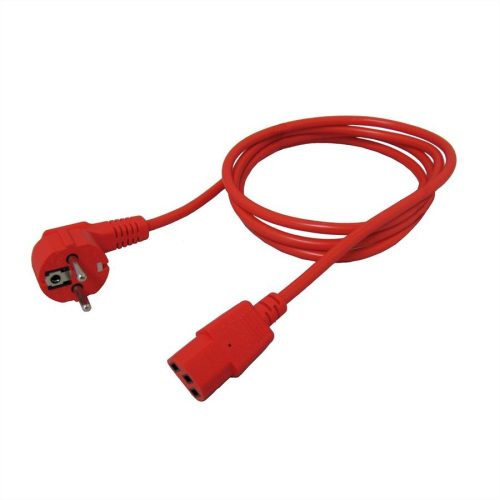 Roline hálózati PC tápkábel C13 1.8m piros (19.08.1010)