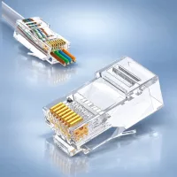 RJ45 UTP csatlakozók tömör kábelhez