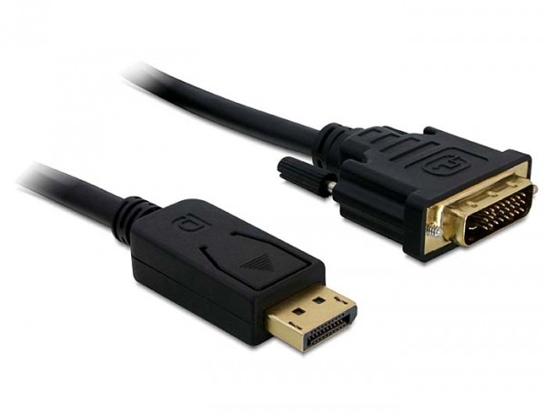 Delock Displayport 1.1 - DVI-D 24+1 kábel 1m (82590) Delock Displayport 1.1 - DVI-D 24+1 kábel 1m (82590)